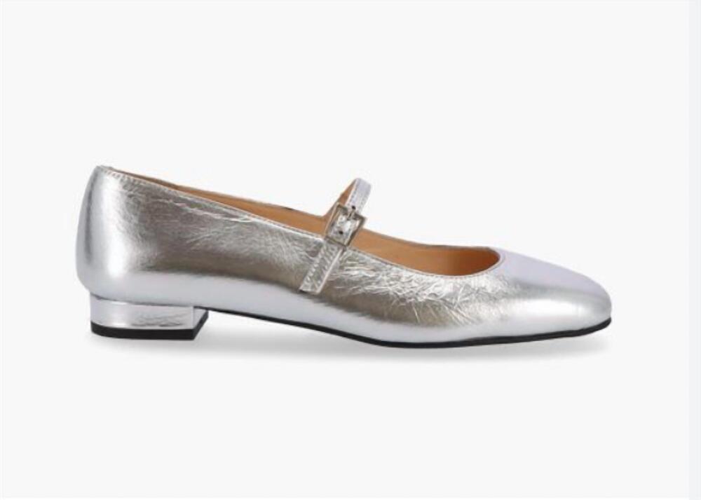 NEW ALOHAS women's por do sol ballet flats in silver